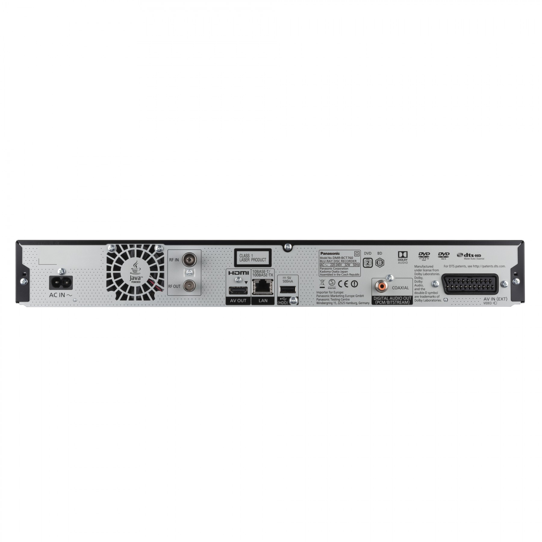 Panasonic DMR-BCT 760 EG schwarz Blu-ray Recorder